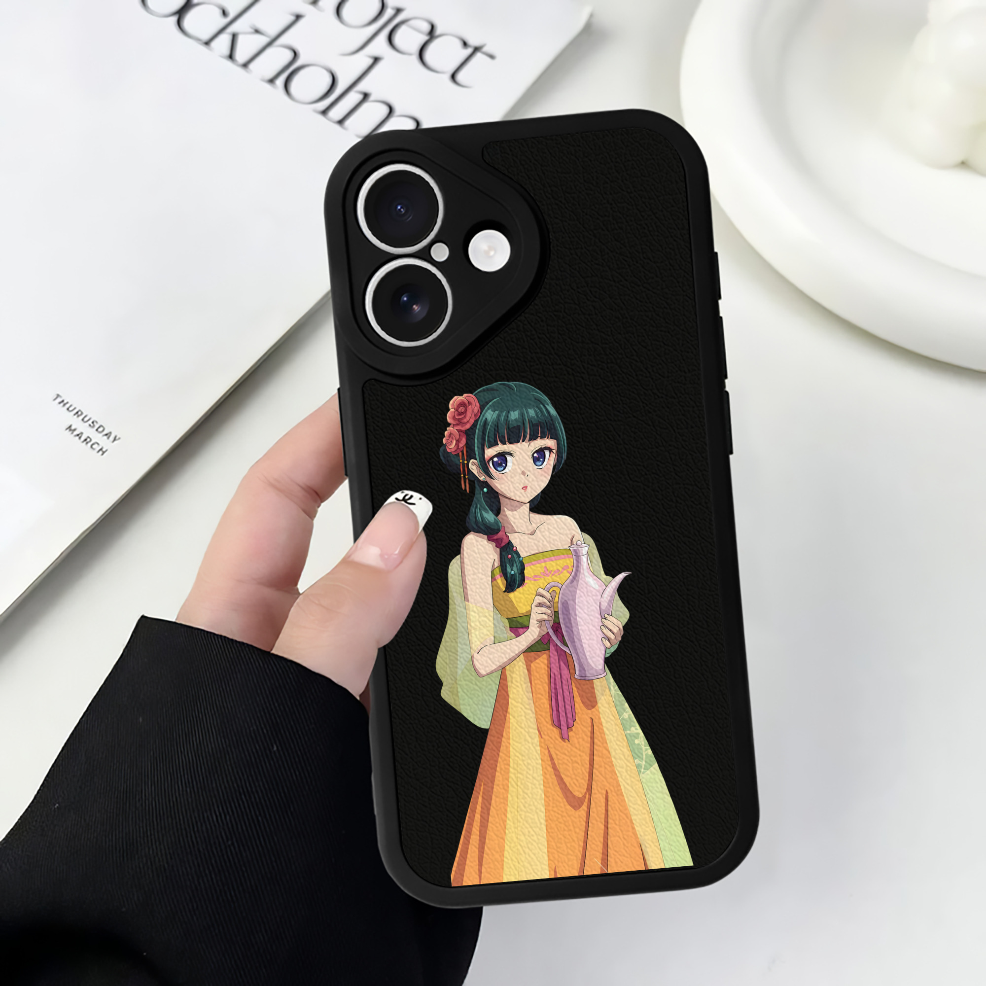 薬屋のひとりごと The Apothecary Diaries 【iPhone 16シリーズ対応】シリコンスマホケース（レザー調） 材質：シリコン